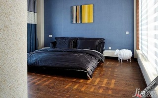 木水混搭风格别墅稳重富裕型140平米以上卧室床效果图
