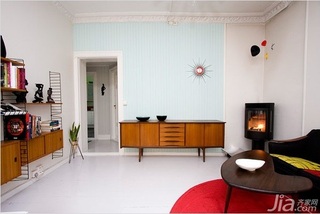 北欧风格一居室富裕型120平米收纳柜效果图