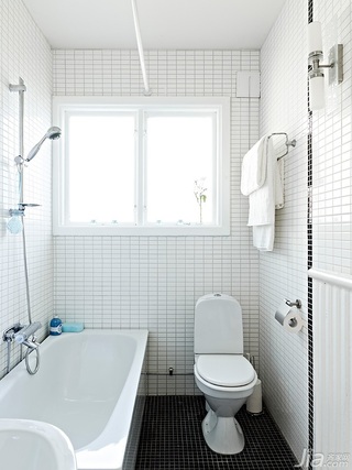 北欧风格二居室富裕型110平米卫生间设计图