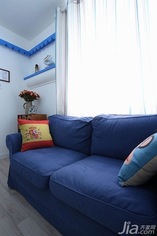 地中海风格小户型经济型40平米沙发婚房家居图片