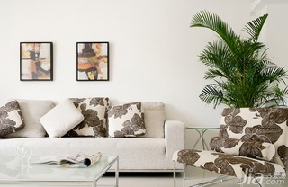木水简约风格公寓小清新经济型90平米客厅沙发效果图