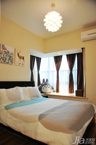宜家风格小户型经济型50平米卧室飘窗灯具图片