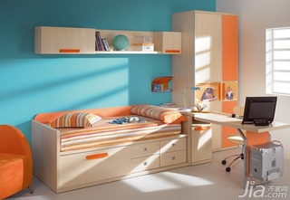 混搭风格二居室富裕型90平米儿童房装修图片