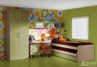 混搭风格二居室富裕型90平米儿童房效果图