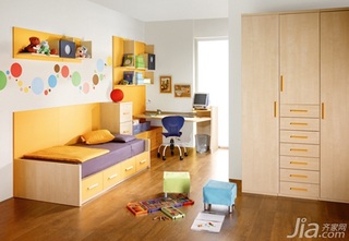 混搭风格二居室富裕型90平米儿童房装修图片