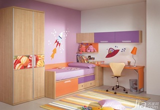混搭风格二居室富裕型90平米儿童房设计