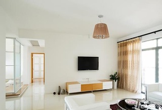木水简约风格公寓经济型100平米客厅沙发图片