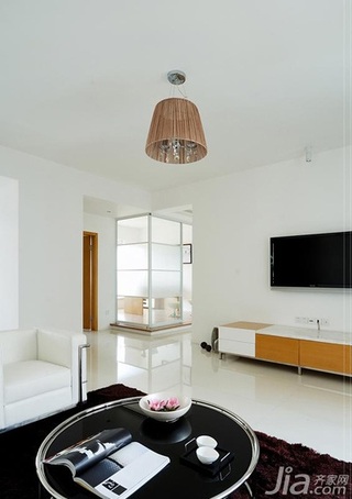 木水简约风格公寓经济型100平米灯具效果图