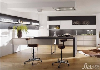 简约风格二居室富裕型130平米厨房吧台橱柜设计