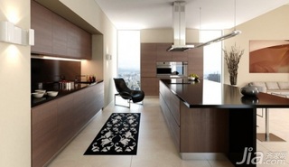 简约风格二居室富裕型130平米厨房橱柜安装图
