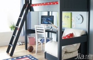 混搭风格二居室富裕型130平米卧室床效果图