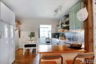 混搭风格公寓富裕型90平米厨房橱柜设计图