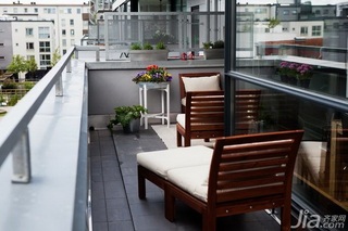 简约风格公寓经济型50平米阳台设计图