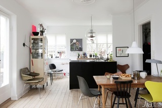 简约风格公寓富裕型90平米餐厅餐桌图片