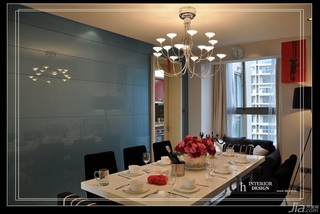混搭风格公寓浪漫经济型130平米餐厅餐桌婚房家居图片
