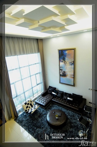 混搭风格别墅大气富裕型140平米以上客厅吊顶沙发图片