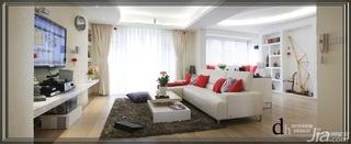 简约风格公寓唯美经济型130平米客厅沙发图片