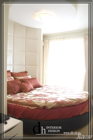 简约风格公寓经济型130平米卧室卧室背景墙床图片
