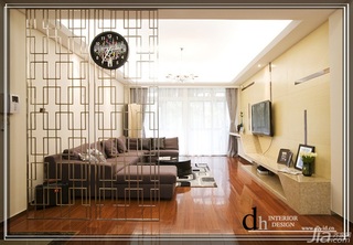 简约风格公寓经济型140平米以上客厅隔断沙发图片
