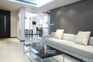 简约风格公寓黑白经济型100平米客厅沙发图片