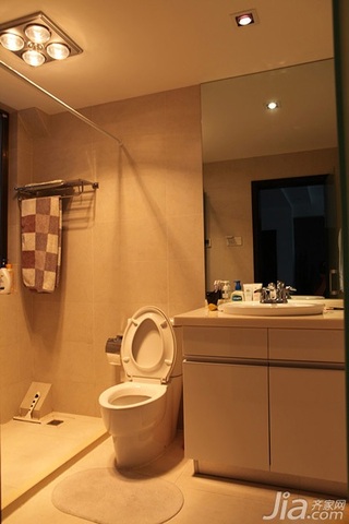 简约风格二居室90平米卫生间吊顶洗手台效果图