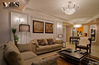 巫小伟简约风格公寓大气富裕型130平米客厅沙发效果图