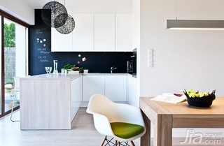 简约风格公寓经济型120平米厨房吧台橱柜设计图