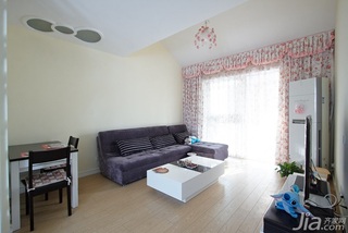 混搭风格复式富裕型130平米客厅沙发图片