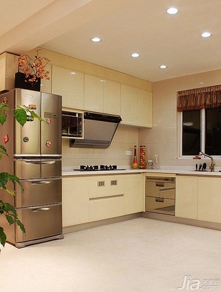 混搭风格二居室富裕型90平米厨房橱柜安装图