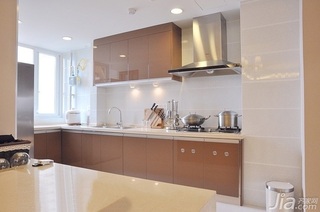 混搭风格二居室富裕型110平米厨房橱柜安装图