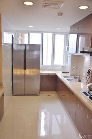 混搭风格二居室富裕型110平米厨房橱柜定制
