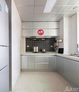简约风格一居室富裕型110平米厨房橱柜婚房设计图纸