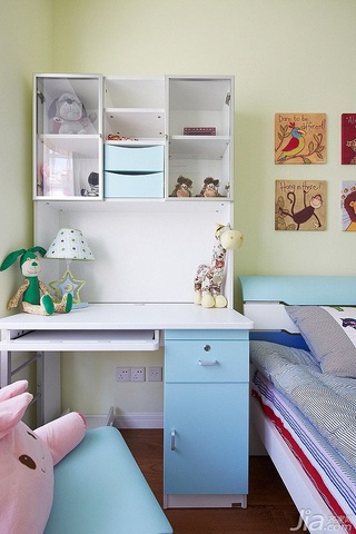 混搭风格三居室富裕型130平米儿童房书桌效果图