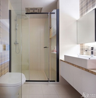 混搭风格三居室富裕型130平米卫生间洗手台效果图