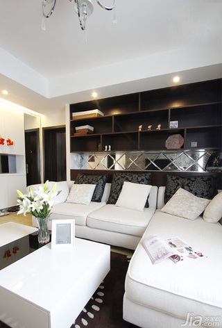 简约风格二居室经济型120平米客厅沙发背景墙沙发效果图