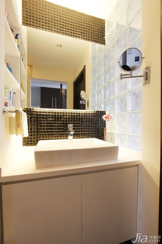 简约风格二居室经济型120平米卫生间洗手台图片