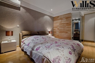 巫小伟混搭风格复式富裕型140平米以上卧室床效果图