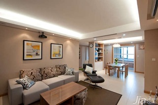简约风格三居室富裕型80平米客厅吊顶沙发图片