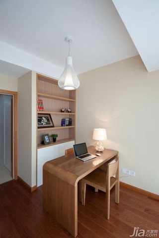 简约风格三居室富裕型80平米书房书桌效果图