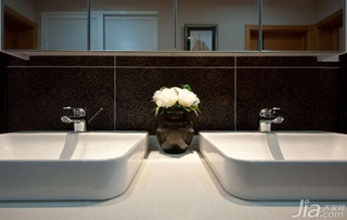 简约风格三居室富裕型80平米卫生间洗手台效果图