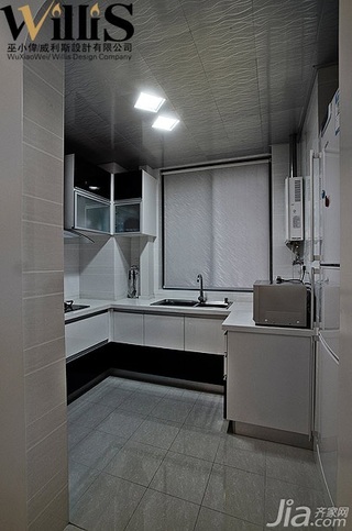 巫小伟混搭风格公寓大气经济型110平米厨房橱柜设计