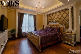 巫小伟欧式风格别墅奢华豪华型140平米以上卧室卧室背景墙床图片
