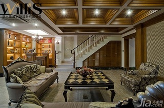 巫小伟欧式风格别墅奢华豪华型140平米以上地下室吧台沙发效果图