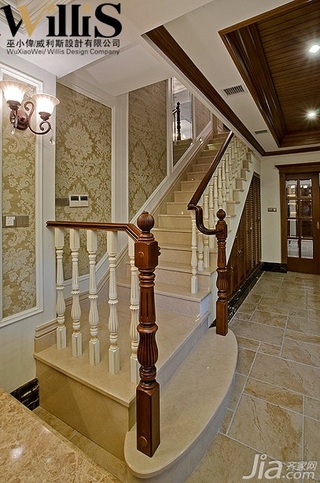 巫小伟欧式风格别墅奢华豪华型140平米以上楼梯设计