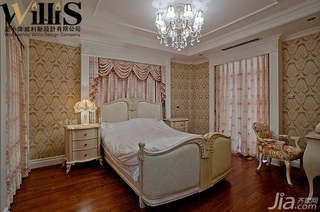 巫小伟欧式风格别墅豪华型140平米以上卧室卧室背景墙床图片