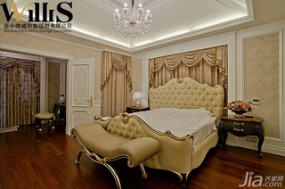巫小伟欧式风格别墅奢华豪华型140平米以上卧室床图片