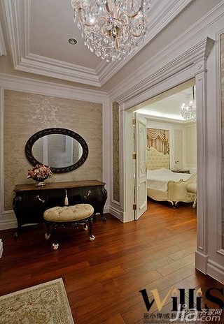 巫小伟欧式风格别墅豪华型140平米以上卧室床效果图