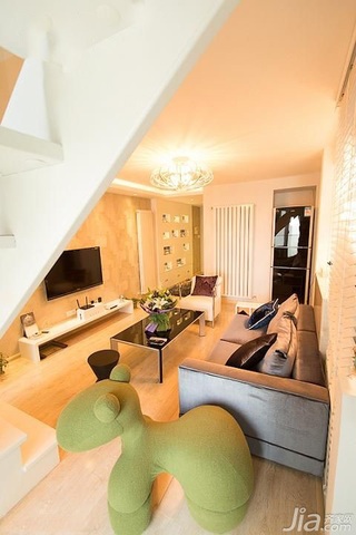 简约风格小户型富裕型客厅沙发效果图