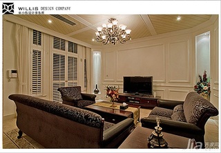 巫小伟混搭风格别墅大气富裕型140平米以上客厅沙发效果图