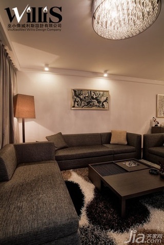 巫小伟中式风格别墅富裕型130平米客厅沙发效果图